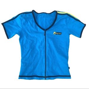 Streetwear athletic racer top